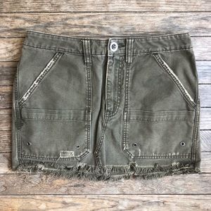 Free People Utility Mini Skirt